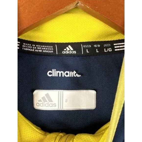 U of M Adidas Men’s Large Team Issued University of Michigan 1/4 Zip Pullover - Picture 6 of 7